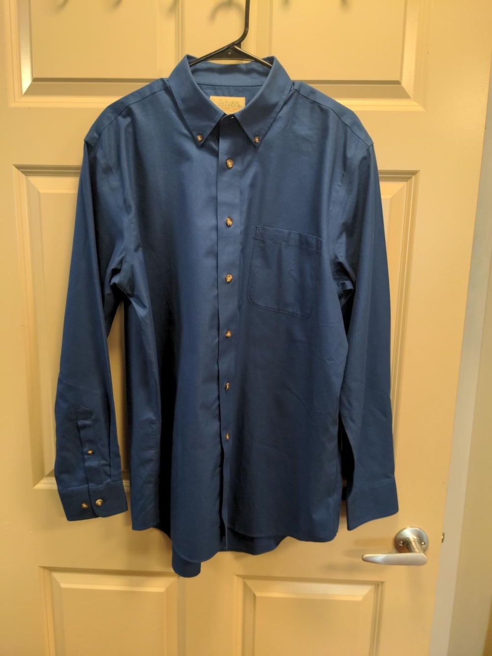 Cabela's Outfitters Series Carefree Long Sleeve Button-Down Shirt Sz TL